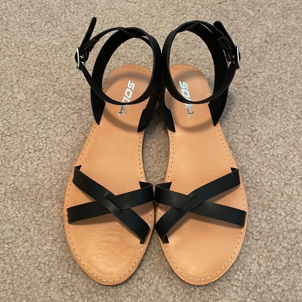 SODA black sandals